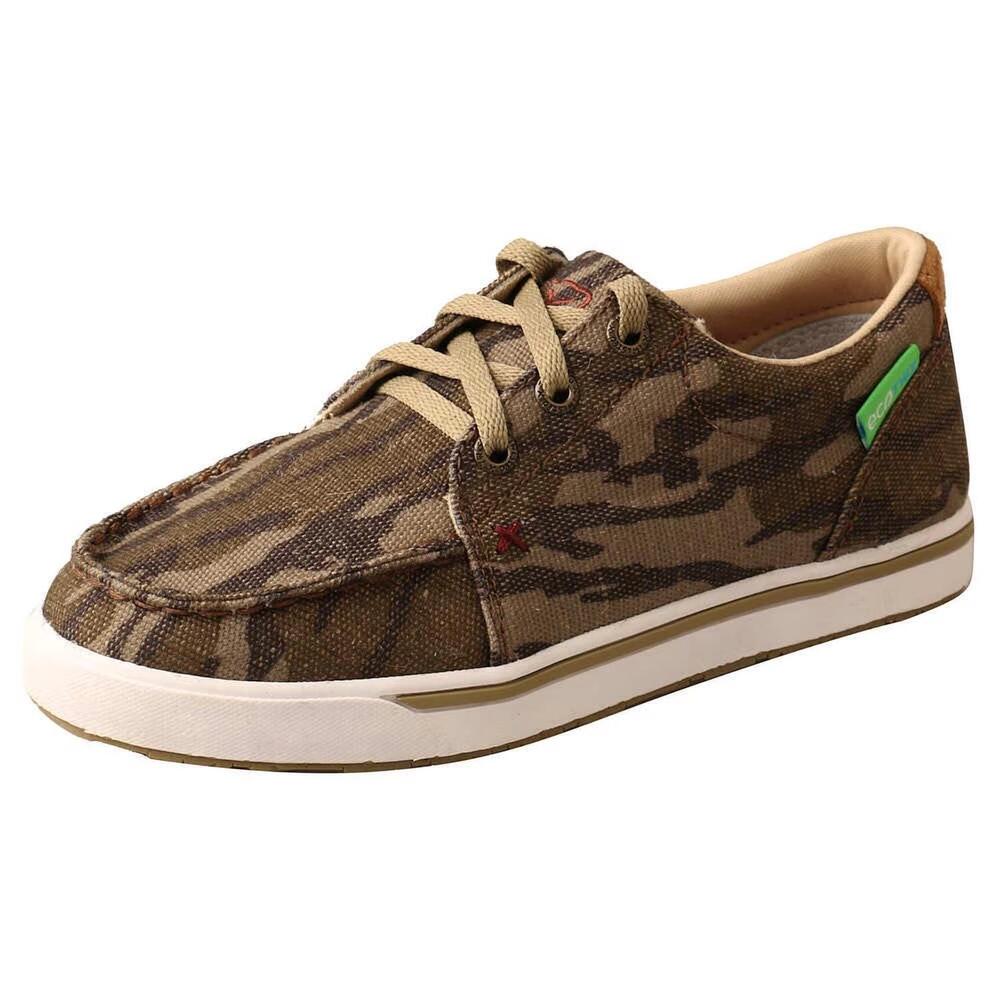 NEW TWISTED X kid's kicks bottomland sneaker in camo